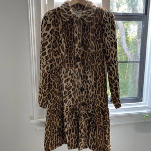 Charles Gray London Leopard print Faux fur Coat Size S